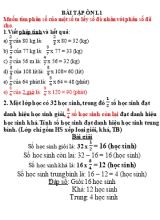 Đề ôn tập kiểm tra 1 tiết môn Toán Lớp 4